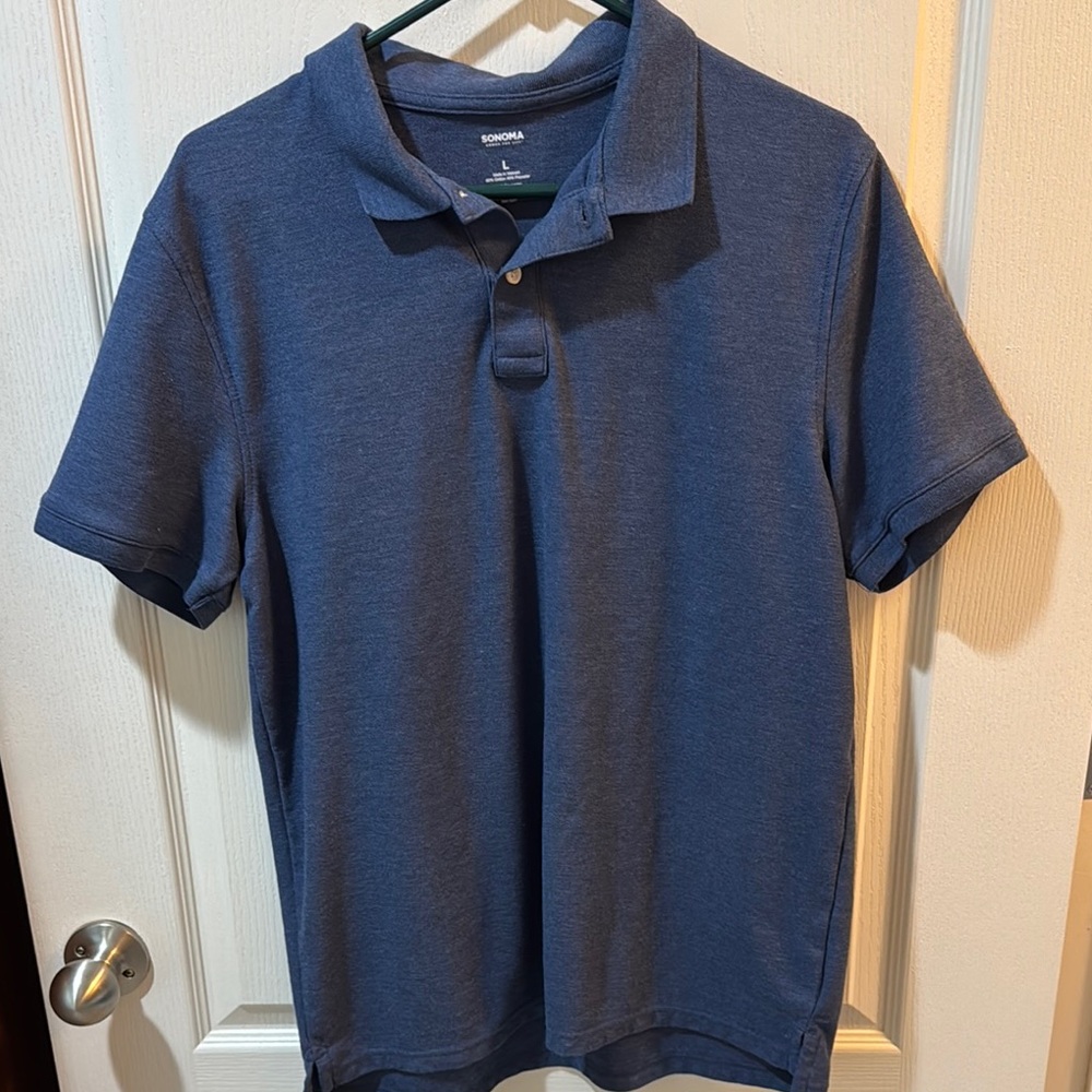 Sonoma Blue Polo Shirt Classic Design